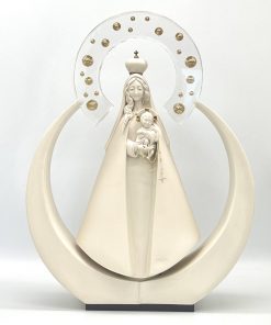 Virgen del Rosario con Luna y Resplandor